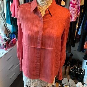NWOT Express button down blouse size S, beautiful pink color